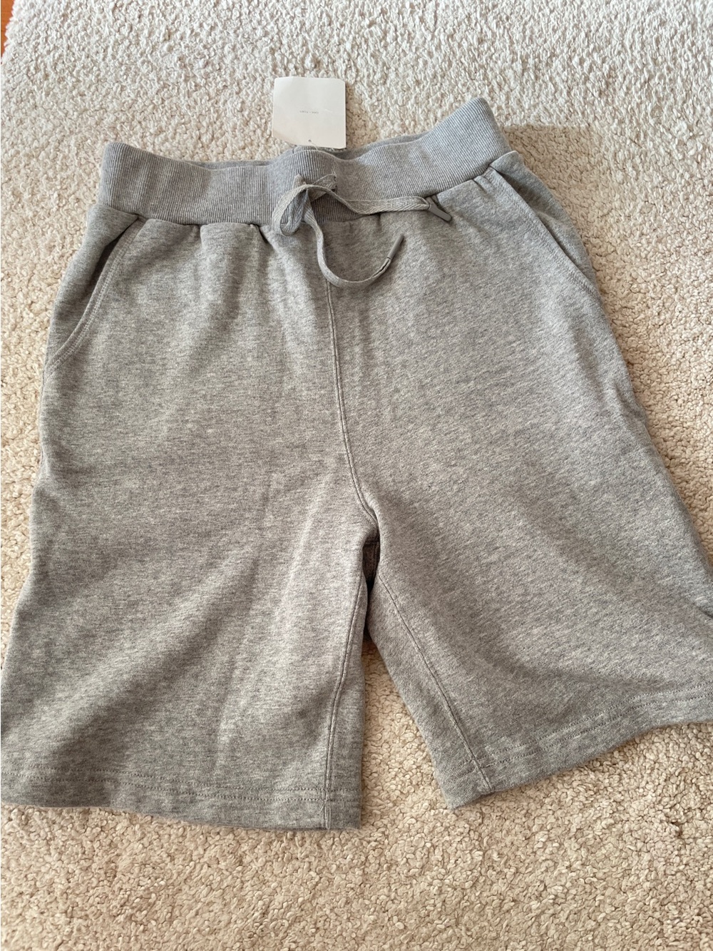 OAK + FORT Fleece Sweatshort Athletic Shorts in Dark Heather Grey NWT